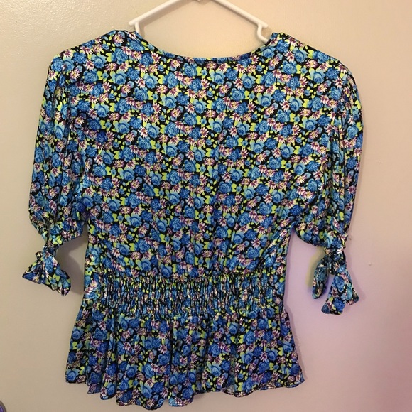 Topshop floral viscose blouse - Picture 4 of 8